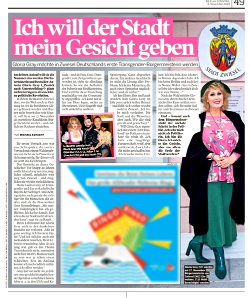 Gloria Gray - Bürgermeisterinwahl 2022 in Zwiesel - Bild am Sonntag, 06.10.2022