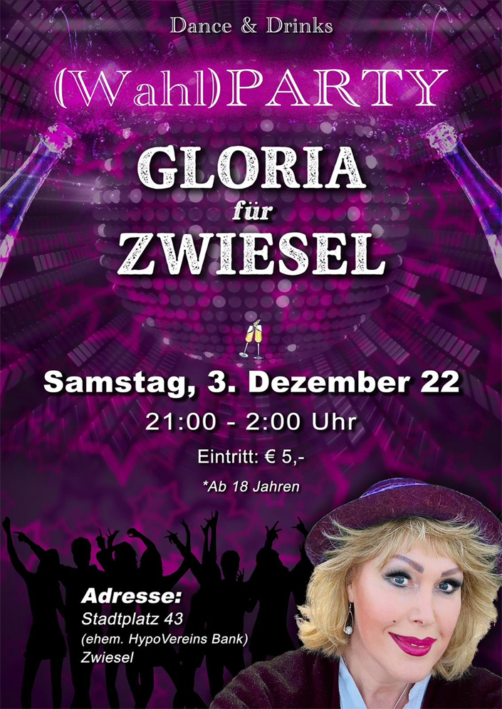 Gloria Gray - Bürgermeisterinwahl 2022 in Zwiesel - Wahlparty 03.12.2022