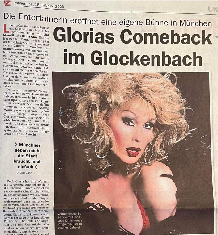 Gloria Gray - Cabaret in München - tz München, 16.02.2023