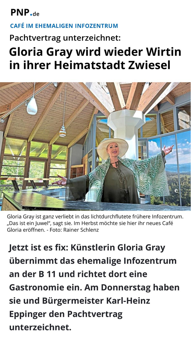 Gibt es bald wieder ein Caf� Gloria? - ehemaliges Infocenter in Zwiesel - Passauer Neue Presse (PNP), 19.06.2026