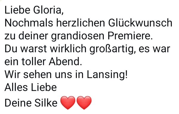 Premiere von GLORIA GRAY 6.0 im Deutschen Theater München, 21. und 22. Februar 2026 - Statements