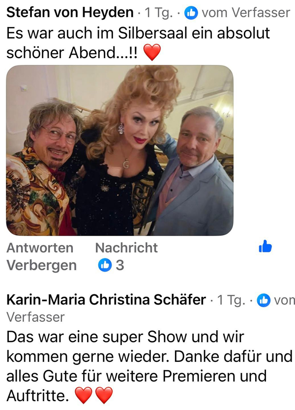 Premiere von GLORIA GRAY 6.0 im Deutschen Theater München, 21. und 22. Februar 2026 - Statements