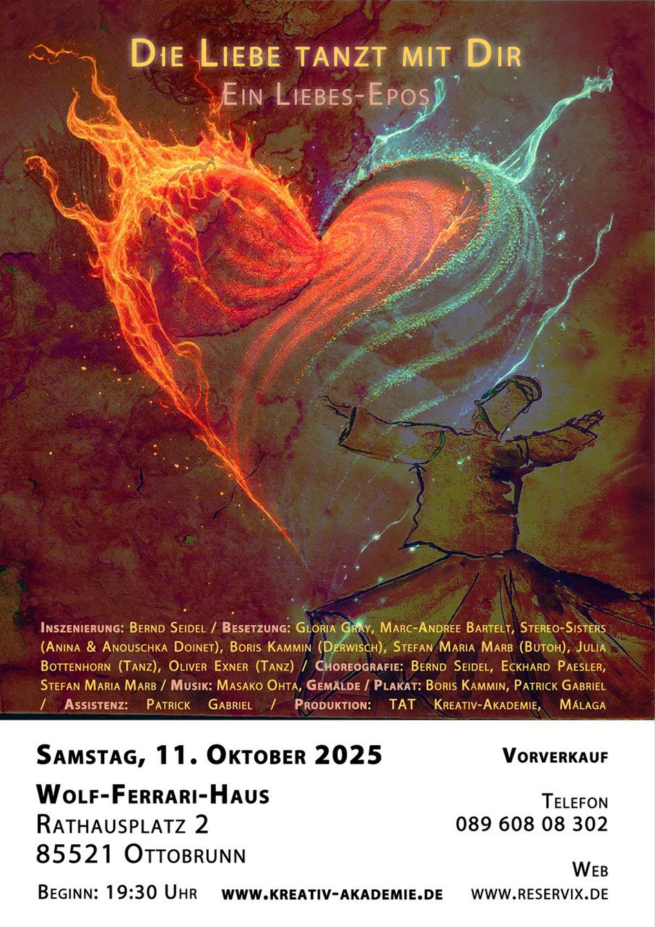 GLORIA GRAY - Die Liebe tanzt mit Dir - Ein Epos ber Leidenschaft und Hingabe - Samstag, 11. Oktober 2025, 19:30 Uhr im Wolf-Ferrari-Haus in Ottobrunn